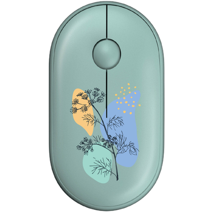 Миша бездротова 2E MF300 Flora Dill Silent Green (2E-MF300WFLORAGN), фото 1