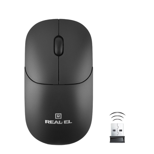 Миша бездротова REAL-EL RM-313 Black (EL123200042)