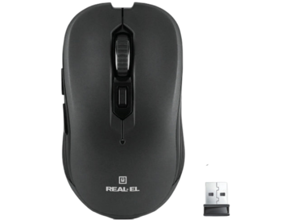 Миша бездротова REAL-EL RM-331 Black (EL123200044)