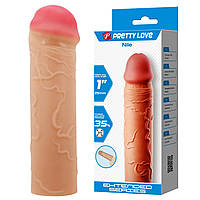 Насадка на член Pretty Love Nile Penis Extender +1" Flesh