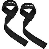 Лямки для тяги RDX W1 Gym Single Strap Black Plus, фото 3