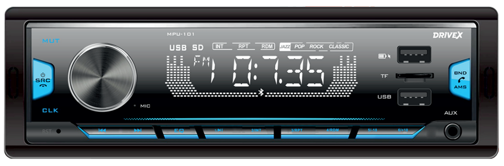 DriveX MPU-101 бездисковий MP3 програвач