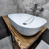 Стільниця для ванної з ясена, фото 2