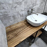 Стільниця для ванної з ясена, фото 4