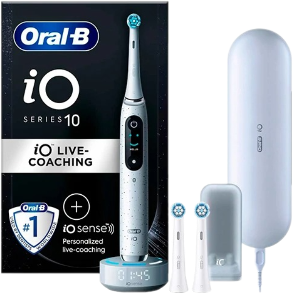 Електрична зубна щітка Oral-B iO 10 (iOM10.1A3.1AD) White Stardust (3 нас.)