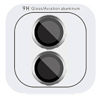 Захисне скло Metal Classic на камеру (в упак.) для Apple iPhone 16 (6.1") / 16 Plus (6.7") Срібний / Silver