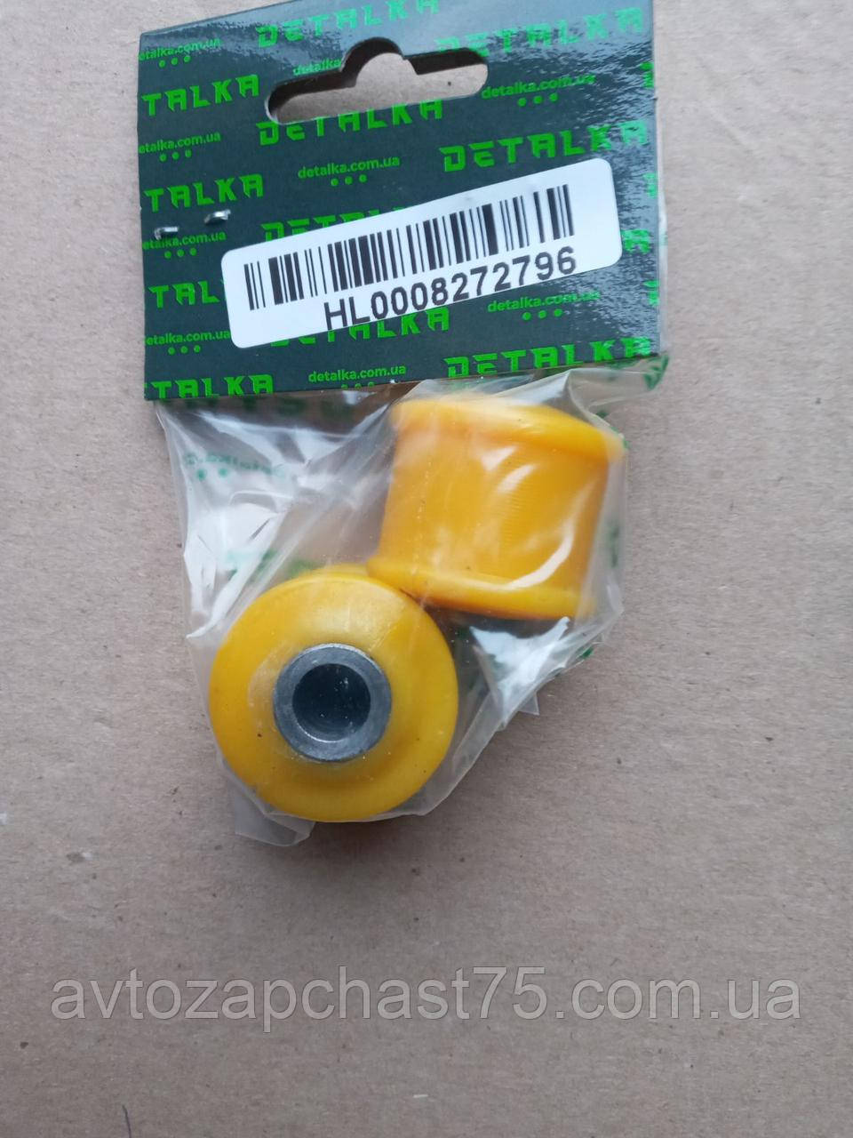 Втулки переднього амортизатора Ваз 2101-2107, 2121 Нива, комплект 2 штуки (поліуретан) Detalka, Україна, фото 1