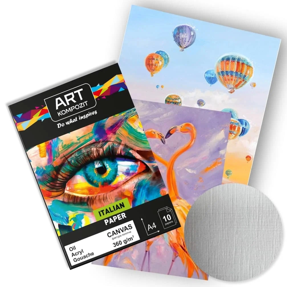 Папір для акрилу CANVAS 360 г (10 арк.) ART Kompozit, фото 1