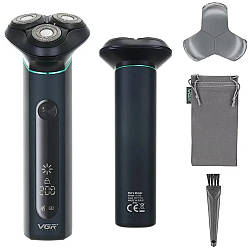 Акумуляторна електробритва водонепроникна, від USB, VGR V-310 / Бритва електрична / Бездротова бритва