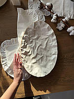 Тарілка Овальна Скеля 36 см Коричневий Лофт