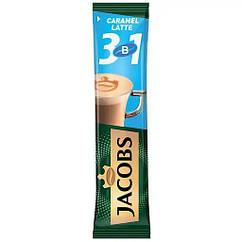 Кавовий напій Jacobs 3в1 Caramel Latte 12.3г, (Якобс)