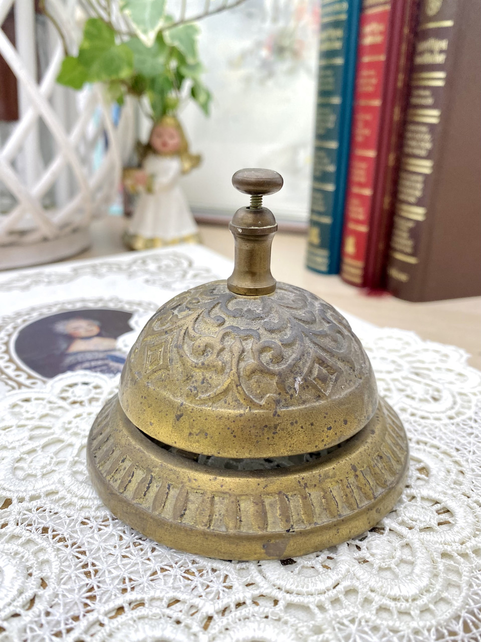 Настільний викликальний бронзовий дзвінок - дзвіночок, бронза, Германия