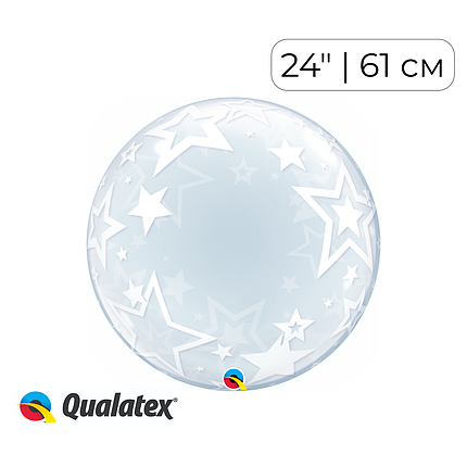 Бабл 24" QUALATEX-КВ Зірки (УП), фото 1