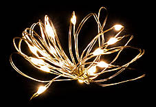 Гирлянда-струна «Luca Lighting» 1 м, 10led, классический белый, лит. батарейки 2хCR2032, фото 3