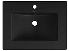 Умивальник (раковина) MEXEN ATENA 61 BLACK MATT врізний чорний, фото 3