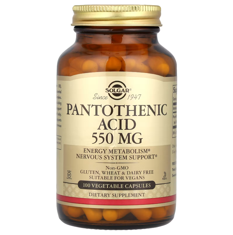 Pantothenic Acid Solgar  550 мг 100 капсул, фото 1
