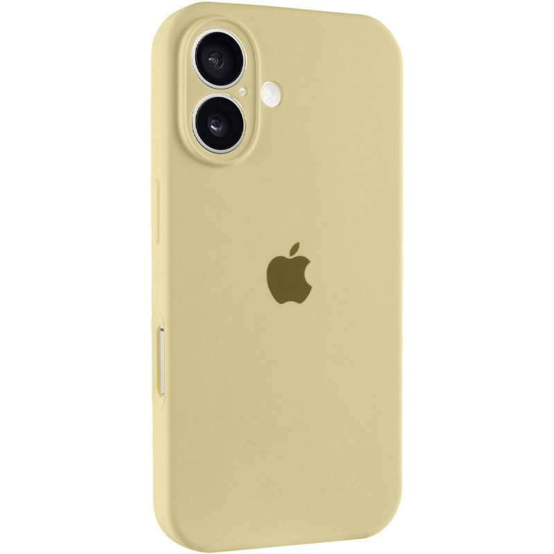 Чохол Silicone Case Full Camera Protective (AA) для Apple iPhone 16 Plus (6.7") Жовтий / Mellow Yellow