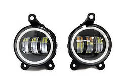 Фара діодна протитуманна Priora N 3,5"  W 20W+20W неоновий обідок W/Y. Діодні туманки Фара діодна протитуманна Priora N