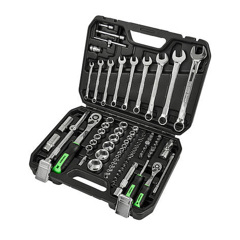 Професійний набір інструментів в кейсі Winso Pro 1/2", 1/4" 72 T, CR-V, 82од., фото 1