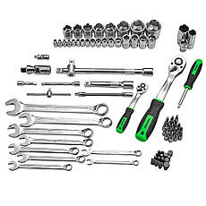 Професійний набір інструментів в кейсі Winso Pro 1/2", 1/4" 72 T, CR-V, 82од., фото 6