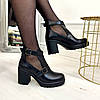 Ботильйони жіночі на стійкому каблуці, фото 5