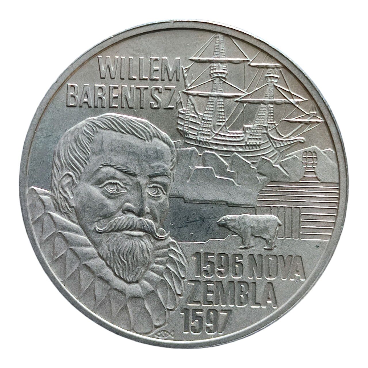 Нідерланди 5 євро, 1996 Віллєм Баренц, фото 1