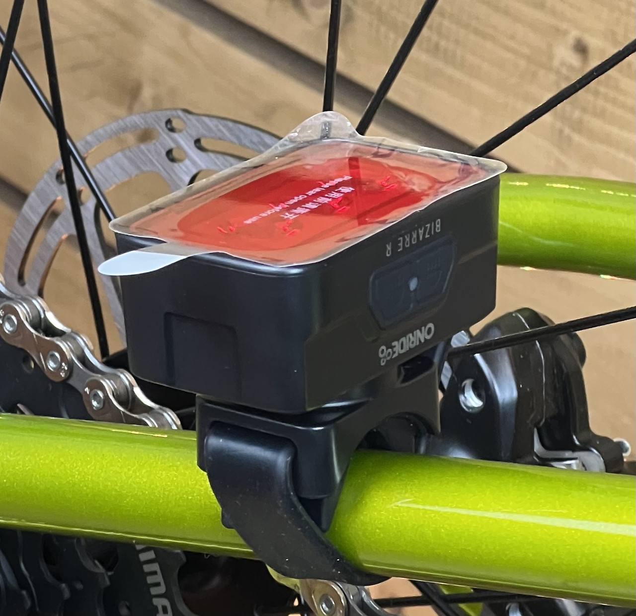 Фонарик на велосипед ліхтарик фара задня ONRIDE Bizarre R (23 lm, 700 mAh, Type-C), пластикова чорна
