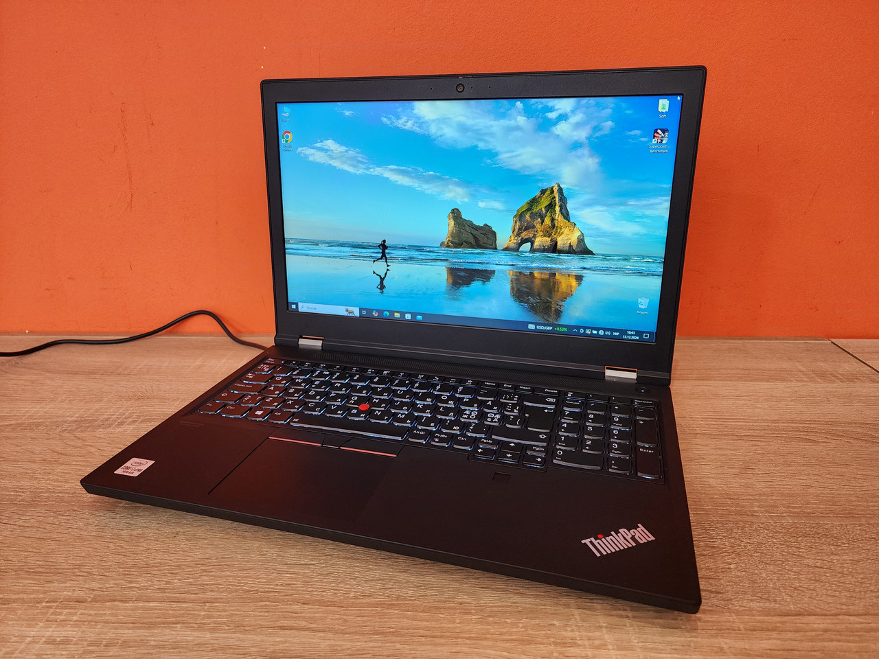 Ноутбук 15.6" Lenovo ThinkPad P15 Gen1, FHD IPS, i7-10850H , DDR4 64ГБ, NVME 1TБ, Nvidia RTX3000 6GB, Win10 Pro