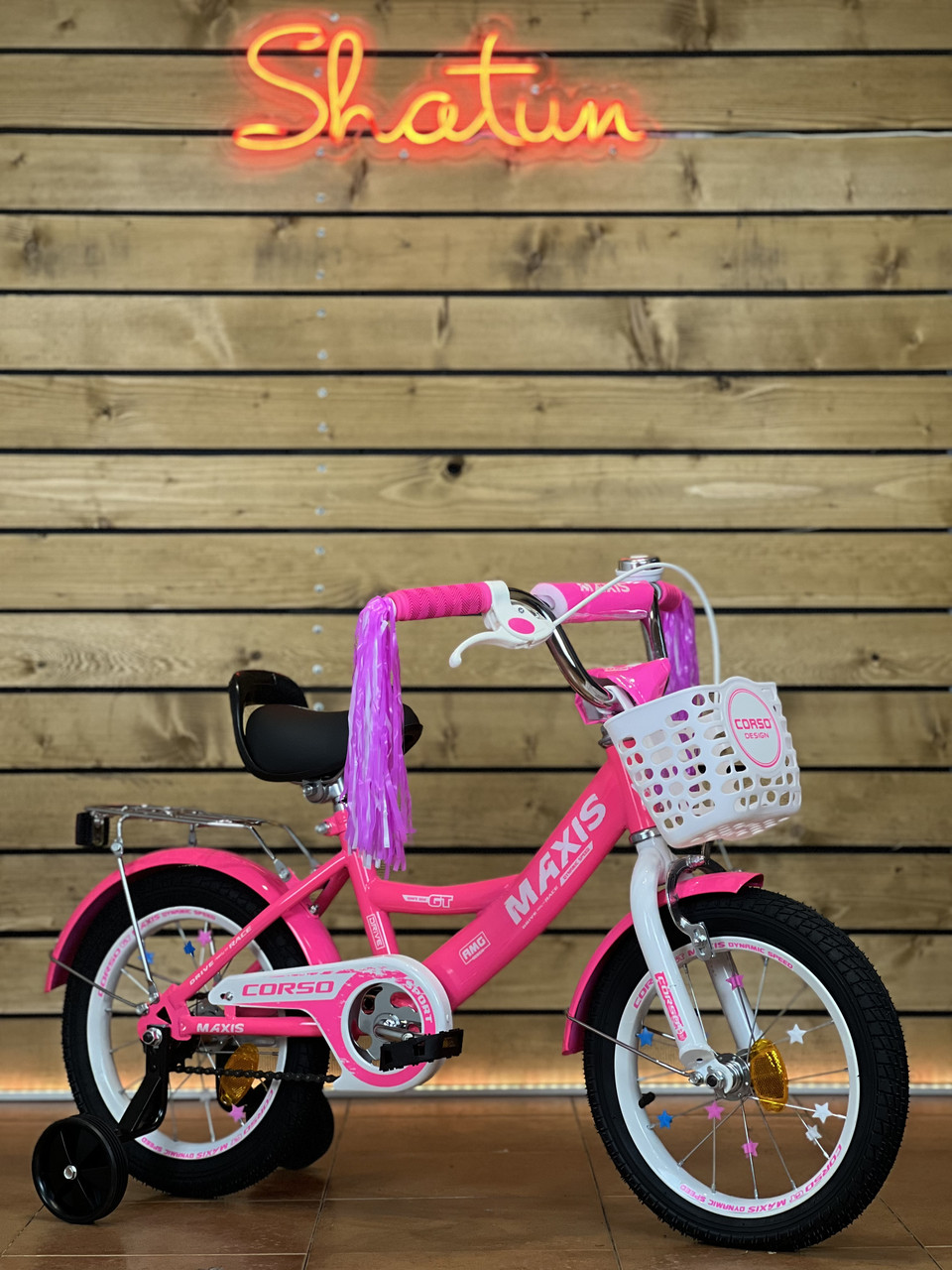 Дитячий велосипед 14" Corso MAXIS CL-14705 на зріст 95-105 см фіолетовий
