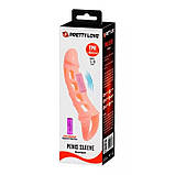 Насадка з вібрацією для збільшення пінису Petty Love — 18 см, фото 2