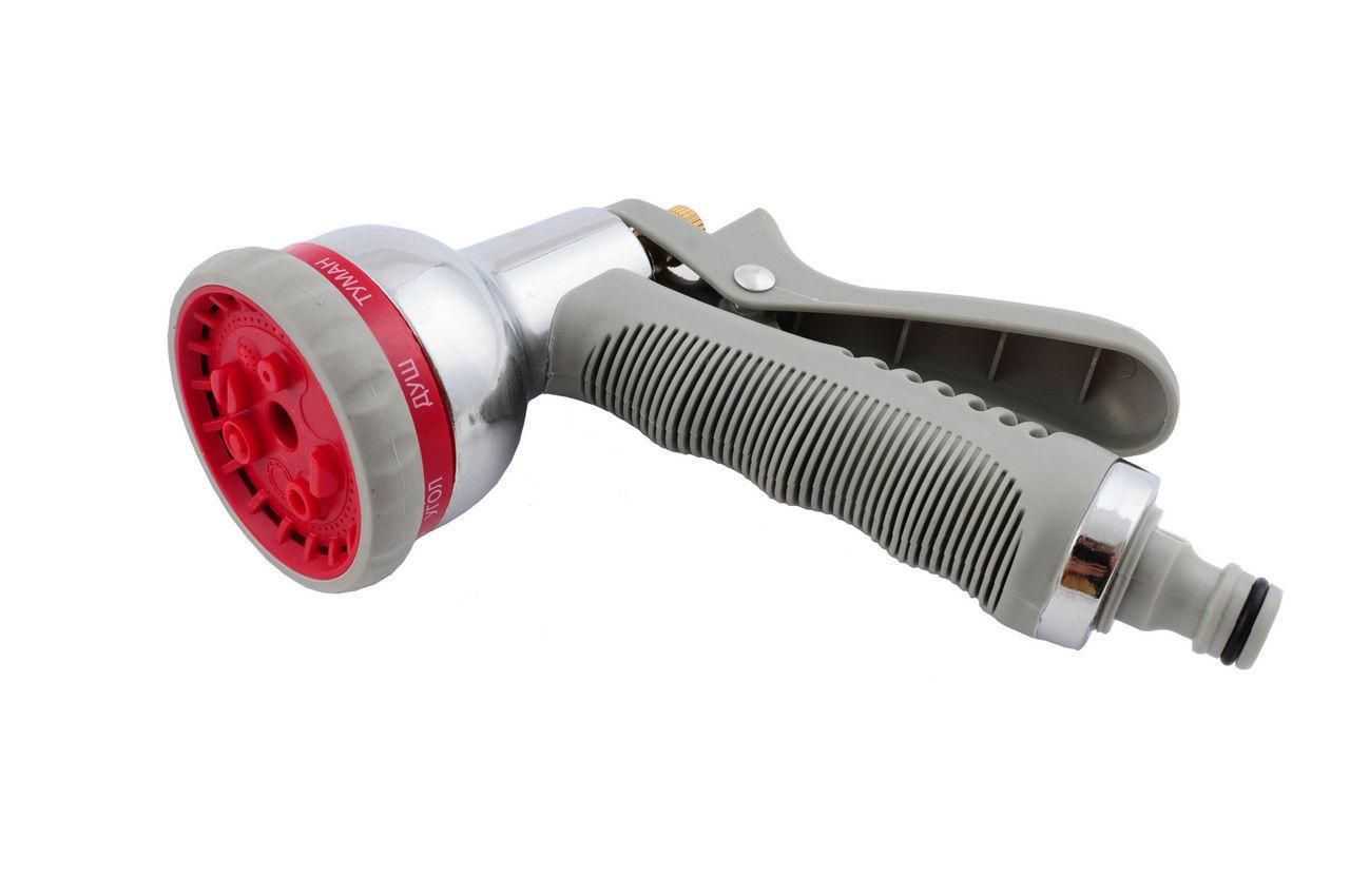 Пістолет поливальний Intertool 8 функцій ХРОМ (GE-0004)