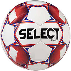М'яч футбольний SELECT Clava (198) біло/червоний, 5