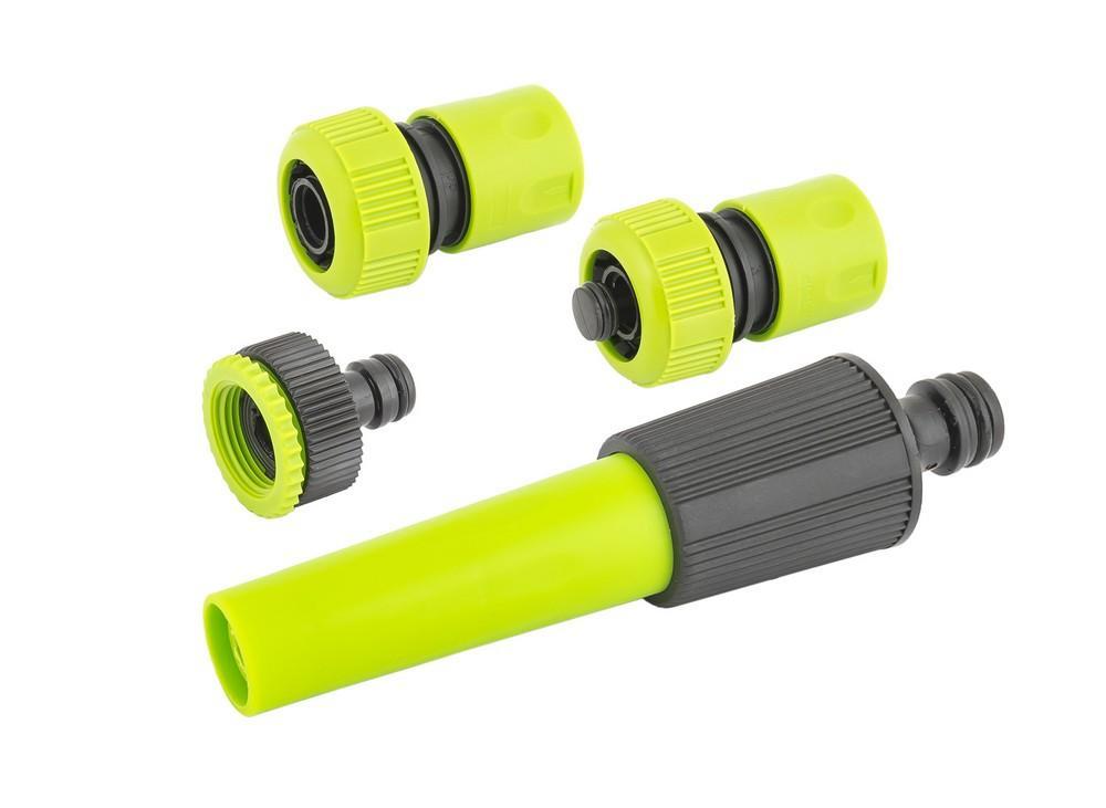 Набір для поливу Mastertool 4 шт. — 1 насадка, 1 адаптер, 2 коннектора (92-9339)