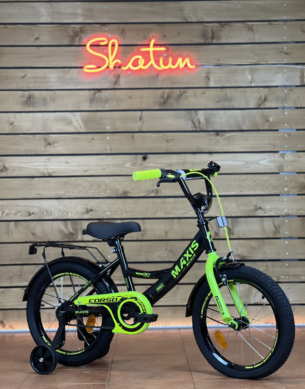 Дитячий велосипед 16" Corso MAXIS CL-16338 на рост 100-115 см чорно-жовтий