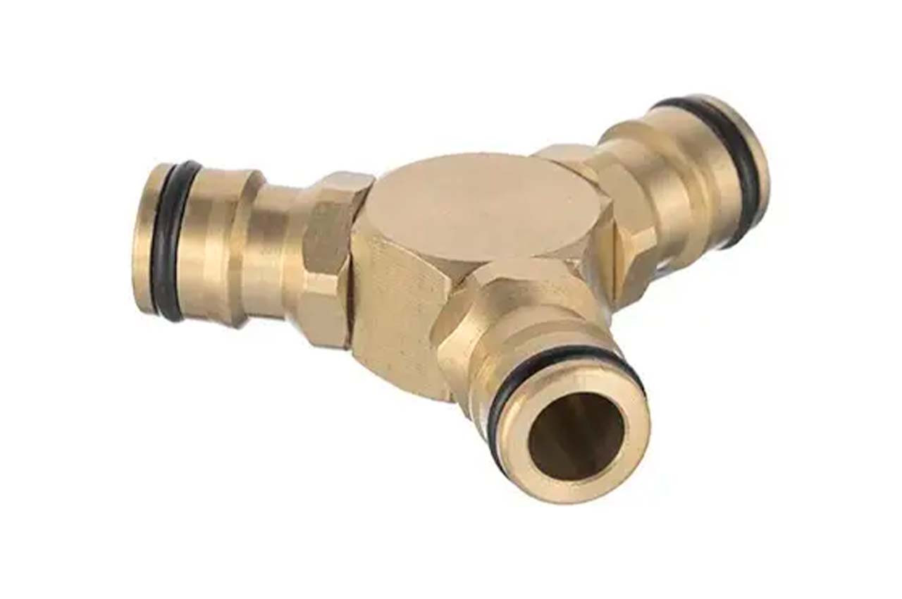 Латунний трійник для конектора Intertool-Storm 1/2" × 1/2" × 1/2" для систем подачі води