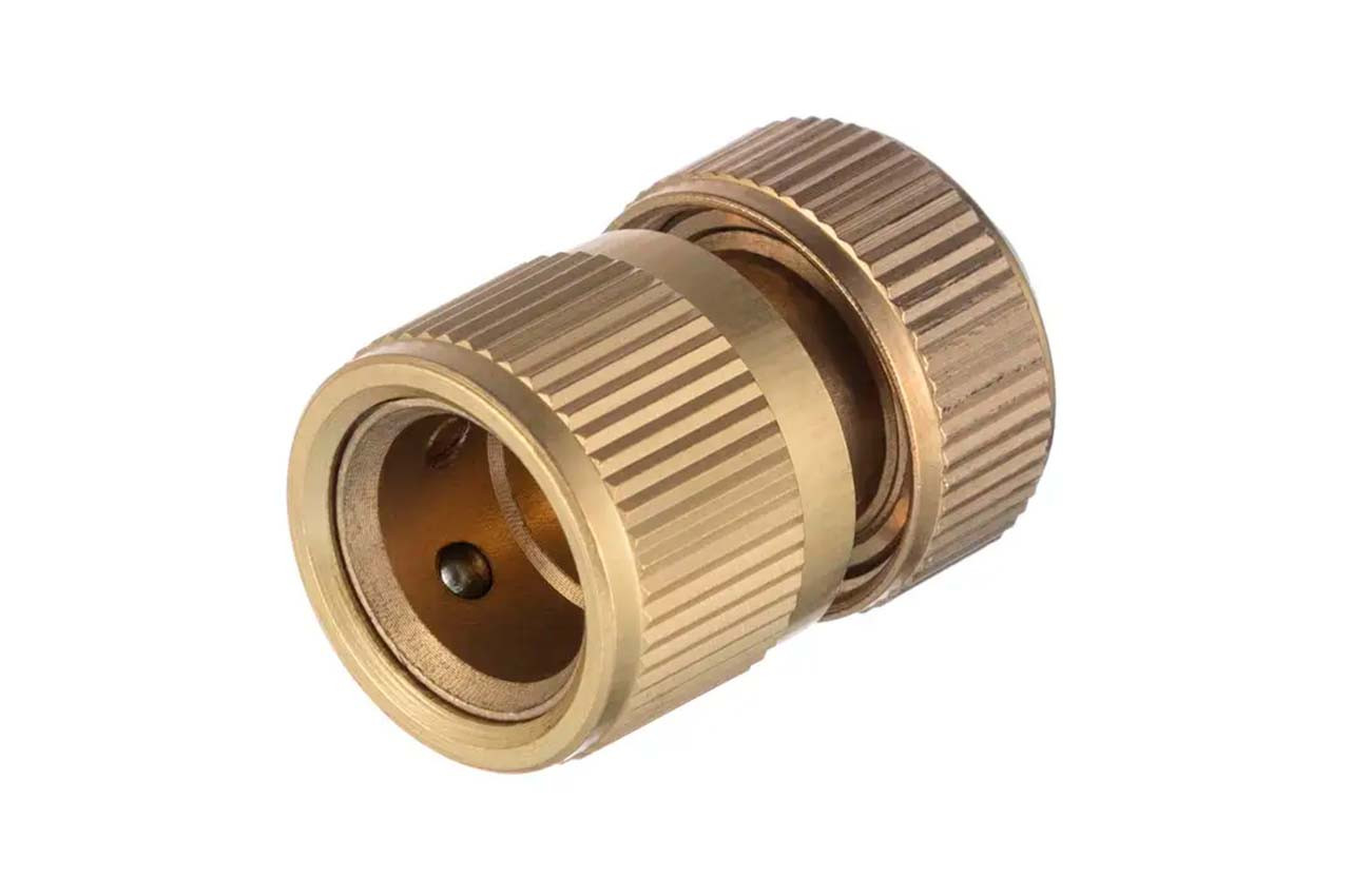 Латунний конектор Intertool-Storm 1/2" × 3/4" для шланга, міцний перехідник для поливу