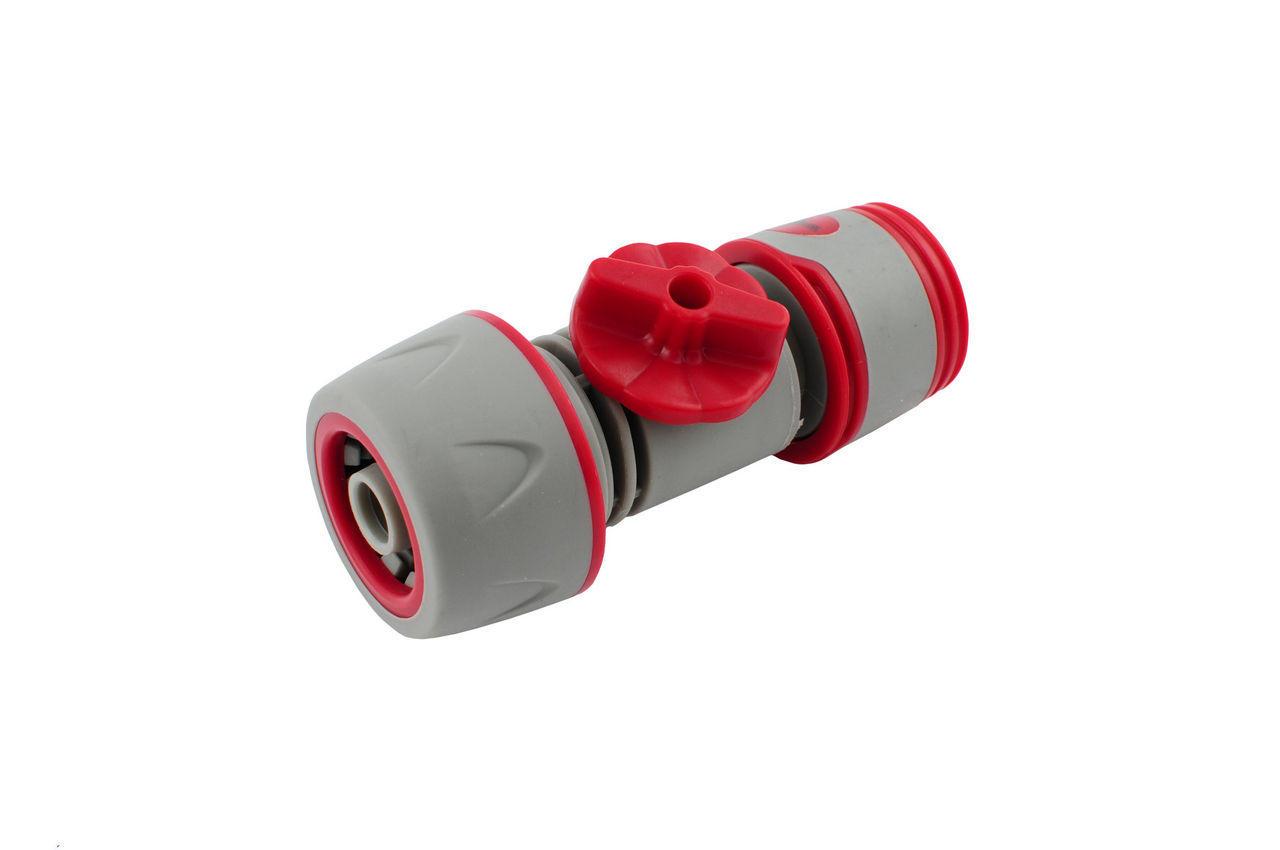 Конектор Intertool регулюючий пластиковий 1/2" для відключення або регулювання потоку води, Китай (GE-2002)