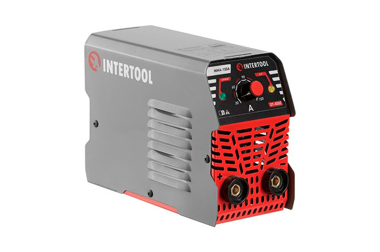 Апарат зварювальний інверторний Intertool MMA-150A x 6200Вт (DT-4002)
