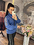 Кофта жіноча з мереживними вставками 46-50, фото 10