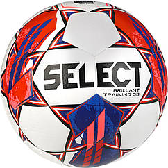 М'яч футбольний SELECT Brillant Training DB (FIFA Basic) v23 White- Red (165) білий/червоний, 5