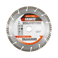 Диск алмазний SEGMENTED TURBO 180 мм GRANITE 9-01-180