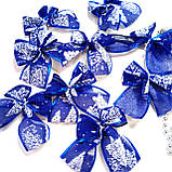 Новорічна прикраса 10х13 см | ялинкові бантики українські патріотичні | бант новорічні іграшки, фото 4