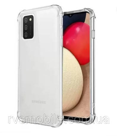 Силіконовий чохол для Samsung Galaxy A02s - Прозорий (посилені кути)