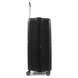 Валіза велика L поліпропілен чорна 78x52x31+5/131л/4.7кг/Snowbal 39403, фото 5