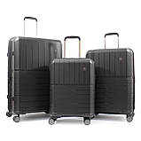 Валіза велика L поліпропілен чорна 78x52x31+5/131л/4.7кг/Snowbal 39403, фото 7