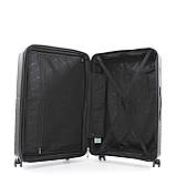 Валіза велика L поліпропілен чорна 78x52x31+5/131л/4.7кг/Snowbal 39403, фото 6