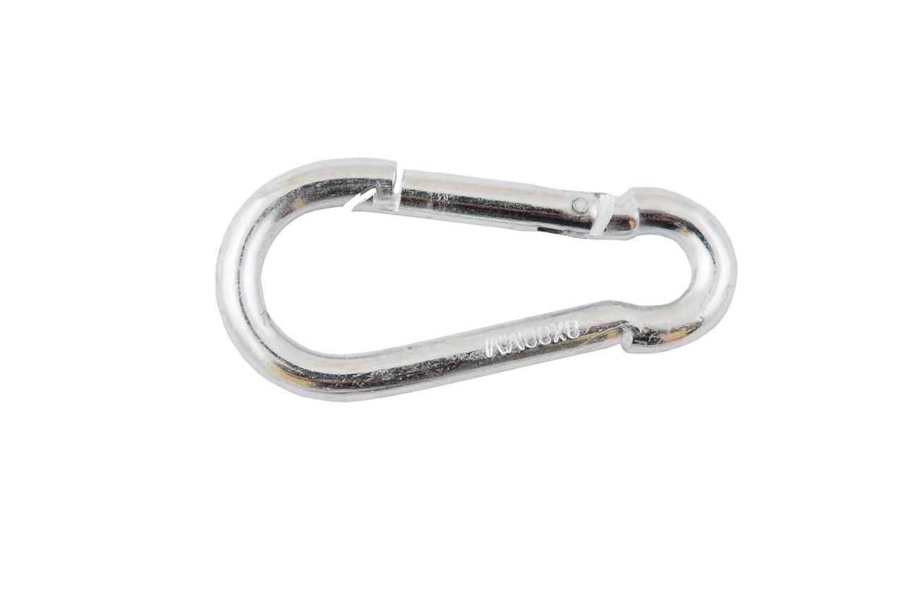 Карабін пожежний Apro M5 х 50 мм, сталевий з цинковим покриттям, універсальний фіксатор