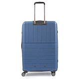 Валіза велика L поліпропілен синя 78x52x31+5/131л/4.7кг/Snowball 39403, фото 2