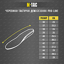 M-Tac черевики тактичні демісезонні Pro Line Black 36, фото 4