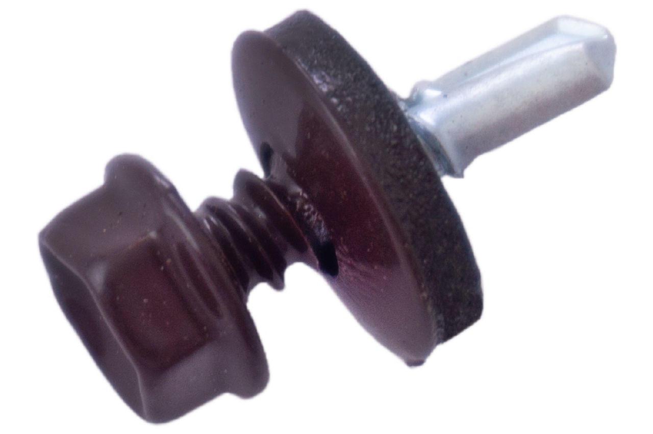 Саморіз покрівельний Apro 4.8 x 19 мм RAL 8017 (50 шт.) (9R648198017)